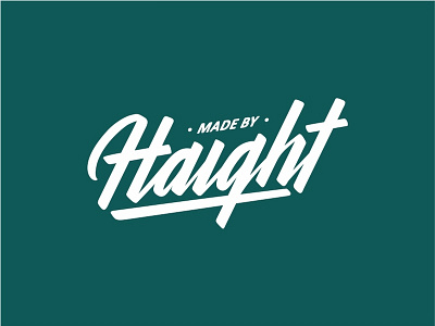 Made by Haight branding brush brush lettering custom lettering design lettering logo logotype typography vector