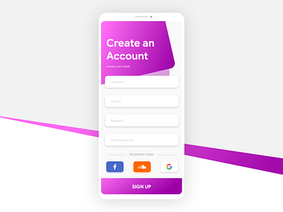 Signup Page #dailyui #001