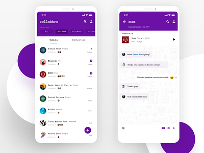 Direct Messaging App Concept for EDM Producers #dailyui #013 android app app design concept dailyui design direct messaging edm illustration ios messaging app mono music producer ui uidesign ux