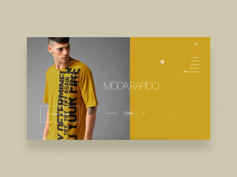 Fashion Website landing Page Concept #dailyui #017