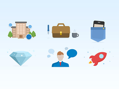 Various icons icons portfolio project web