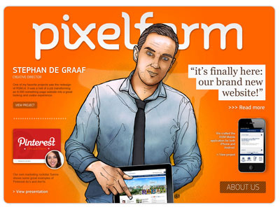 Cover Pixelfarm magazine mobile orange pixelfarm