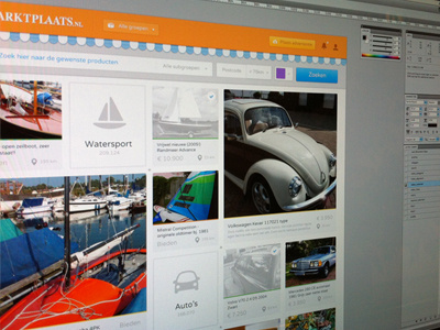 Images, images, images #marktplaatsRedesign boats cars grey marktplaats orange overview ui web white