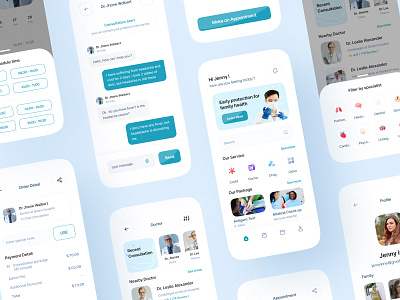 Medical Consultation Apps activity card chatbot clean clinic consultation consulting covid design doctor drug health healty hospital medical medical app medical care minimalist mobile app uiux