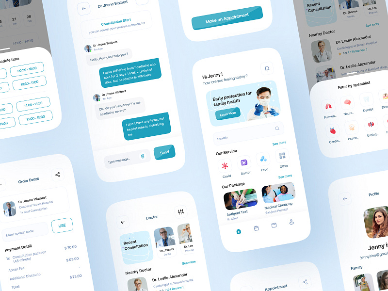 Medical Consultation Apps by grahacaesara ☘️ for Pixelz Studio on Dribbble