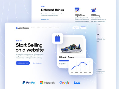 E-commerce website builder