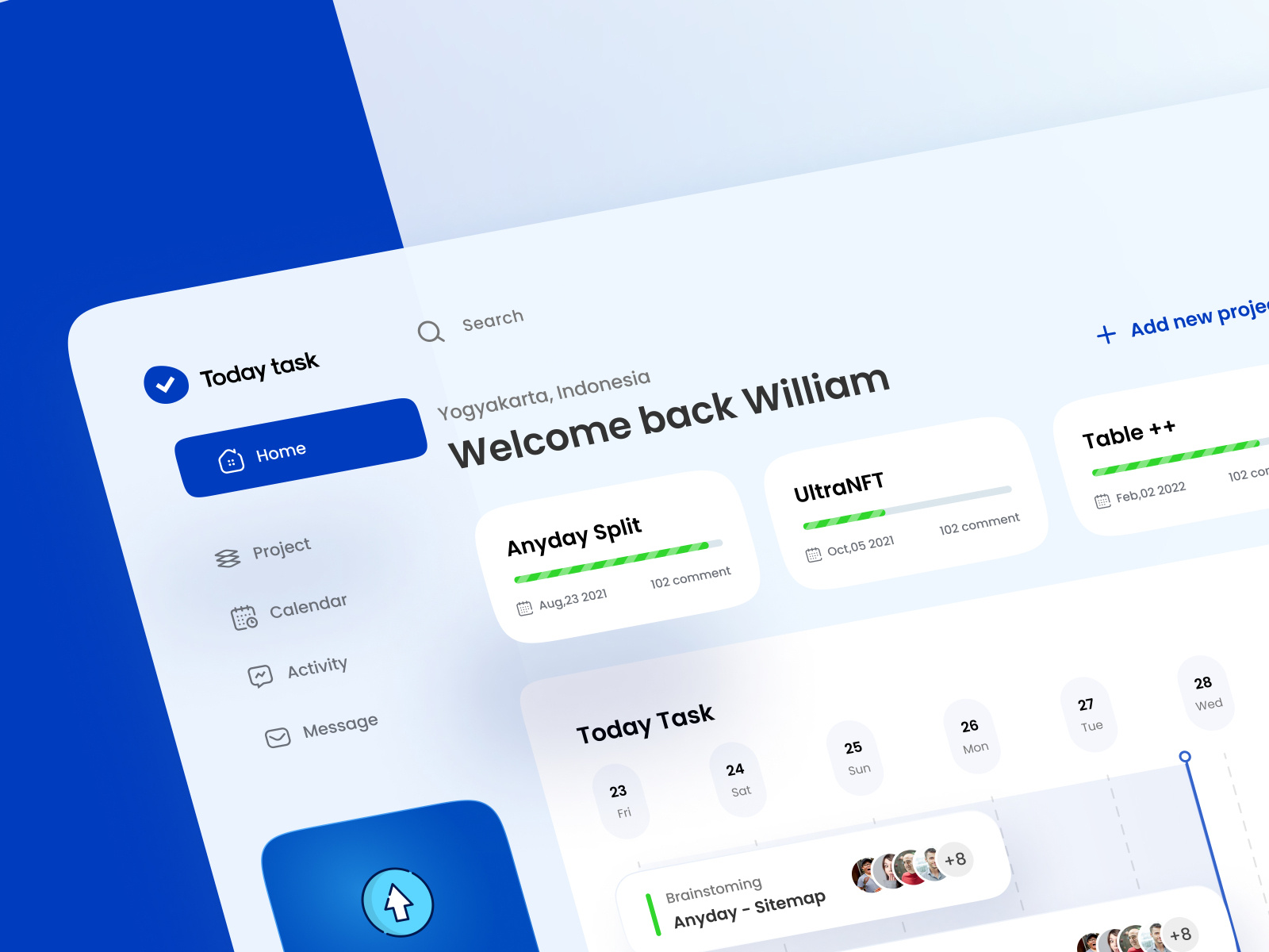 Today Task Dashboard Management by grahacaesara ☘️ for Pixelz on Dribbble