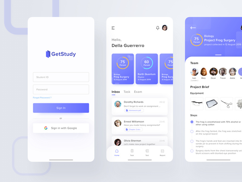 Get Study Mobile App by graha caesara for Pixelz Studio on Dribbble
