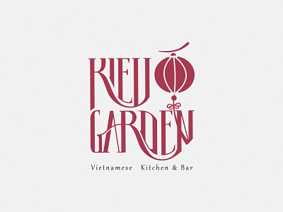 Kieu Garden Bar's logo asian brand cusion design hoian hue huynhvanlong logo tradition valorhuynh valorstudio vietnam