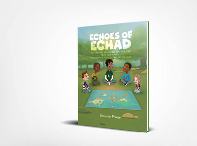 Echoes of Echad back cover book cover book design illustration