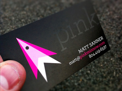 Pink Minnow Logo & Business Card