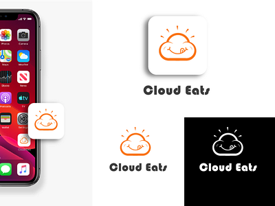 Cloud Eats logo design graphic design illustrator logo logo illustrator