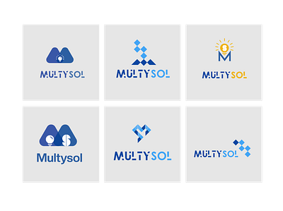Multy Sol Tech House Logo branding logo multy solution software house logo