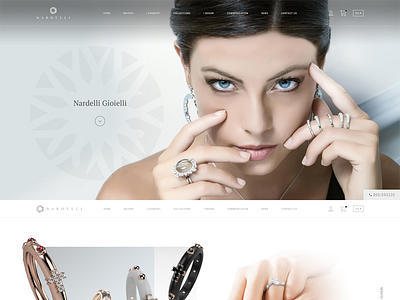 Nardelli Gioielli - Homepage design earrings gioielli homepage italian italiandesign jewelry jewels luxury pendant rings website