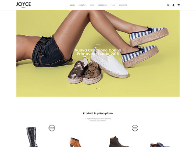 Joyce Milano - Website - Shoes for Woman & Men collection design ecommerce homepage italian italiandesign man product shoes summer ui design winter woman young