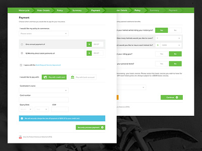 Insurance quotation form