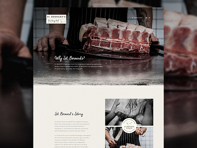 Pork Producer butcher landing page meat pork