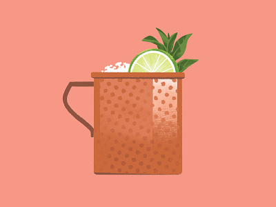 Moscow Mule cocktail cocktails drawing drink food illustration lifestyle vodka