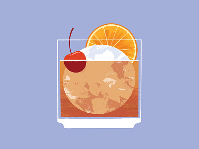 Old Fashioned beverage cocktail food illustration lifestyle whiskey
