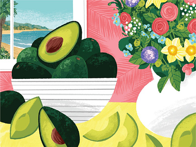 California Avocados cooking drawing food illustration lifestyle
