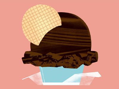Chocolate Gelato chocolate dessert drawing food icecream illustration lifestyle