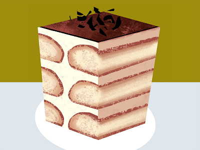 Tiramisu chocolate dessert drawing food illustration lifestyle