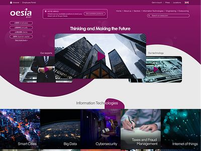 Corporate Website Landing concept corporate design flat landing redesign ui web website