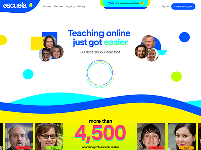 Escuela Landing Page