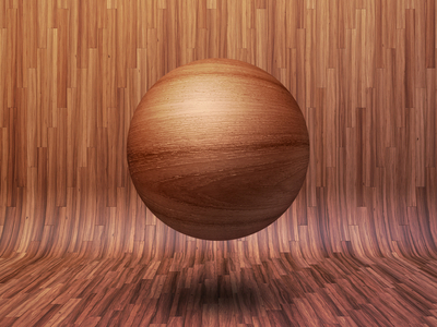 Wooden Orb 3d brown design graphics interface minimalistic orb room shading simple wood wooden