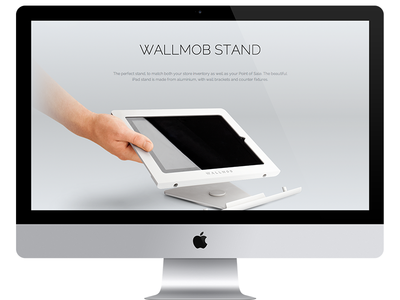 Wallmob Stand (online) design desktop flat interface ipad minimalistic online simple stand ui wallmob design team website
