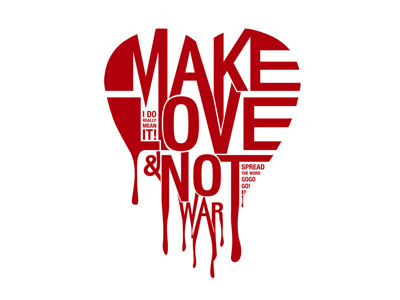 Make Love Not War by Steffen Nørgaard Andersen on Dribbble