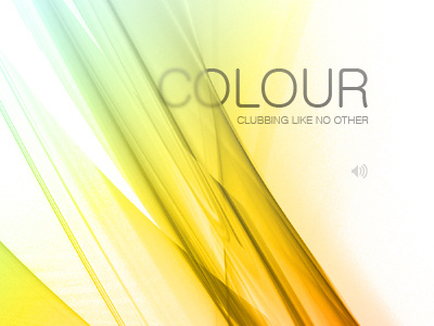 Colour Nightclub colors design interface manipulation nightclub typography webdesign