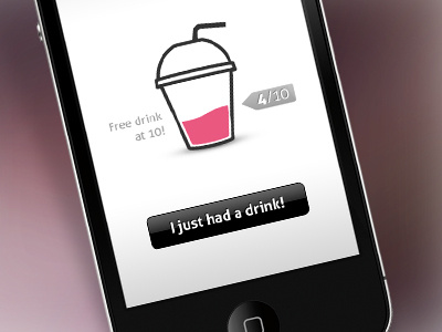 Drink webapp design drink illustration iphone mobile webapp