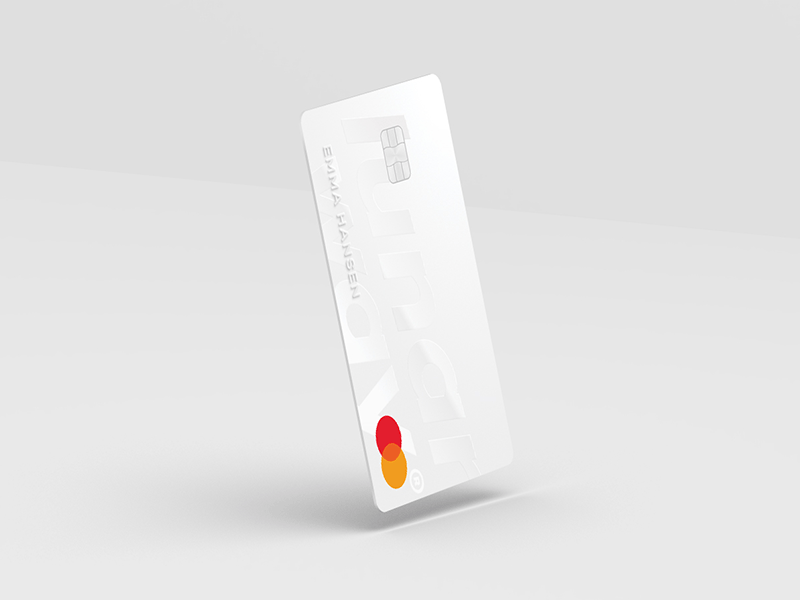 Lunar Way Travel Card - Closer look card credit lunarway mastercard mockup money payment purchase travel