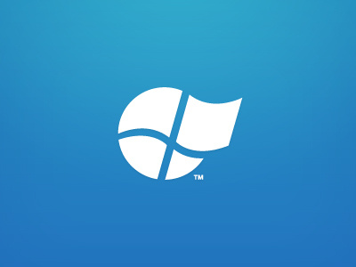 Windows 8 logo 8 blue clean design flag icon logo round simple stylish vector window windows
