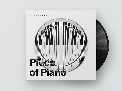 Piece of Piano album audio cover coverart musik piano soundcloud typography