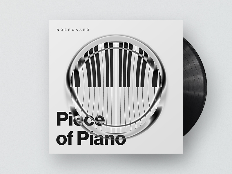 Piece of Piano typography coverart cover album audio soundcloud musik piano