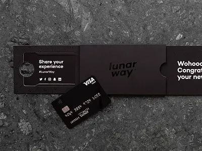 Credit Card & Package black box card credit package payment print visa