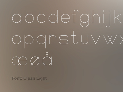 Font Clean Light clean first font light simple typography white
