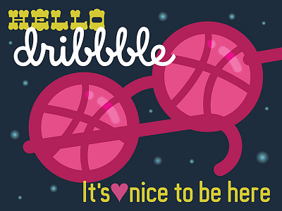 Debut Dribbble Post @thadcox debut design first shot glasses illustartion