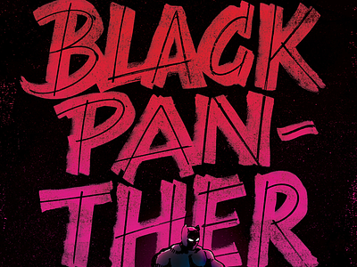 Some hand-lettering... black hand lettering hero marvel panther tales of suspense 97 wakanda
