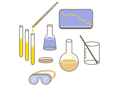 Laboratory Equipment Illustration chemistry education flat icon illustration science sketchapp spots vector