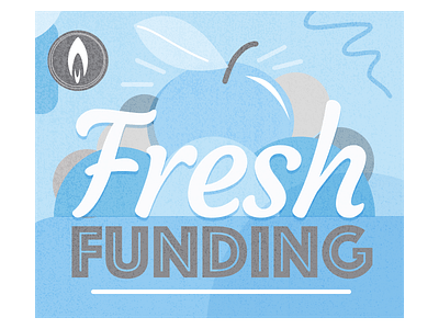 Fresh Funding graphic blue illustration non profit sketchapp typography vector