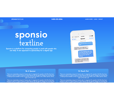 Sponsio Landing Page landing page web