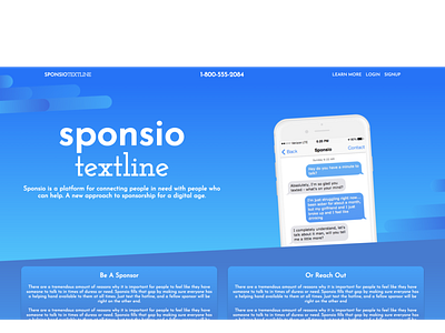 Sponsio Landing Page