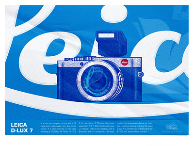 Leica D-Lux 7 camera illustration leica photography poster vector
