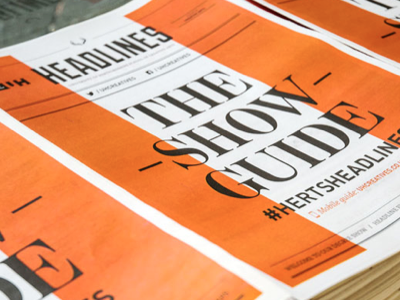 HEADLINES Degree Show 2013 branding design exhibition design graphic design identity logo newspaper show typography