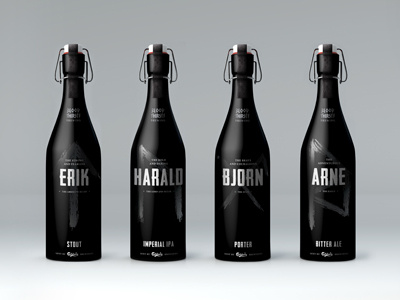 Blood Thirsty Brewing beer beer concept bottle bottle design brewery design graphic design package package design viking viking concept