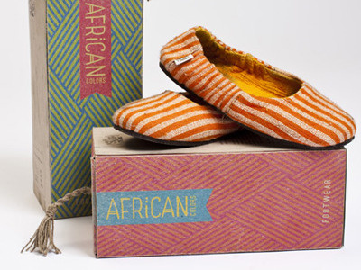 African Colors box colors package packaging shoe box shoes