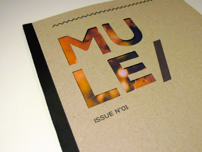 Mule magazine cover die cut editorial design fonts graphic graphic design grid laser layout logo magazine typo typography